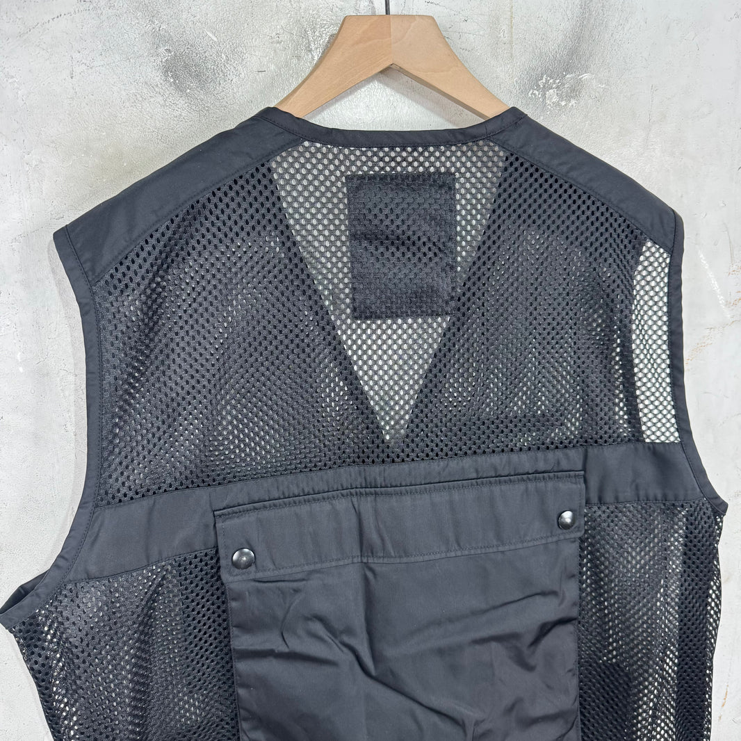 Prada Mesh Plaqued Utility Vest