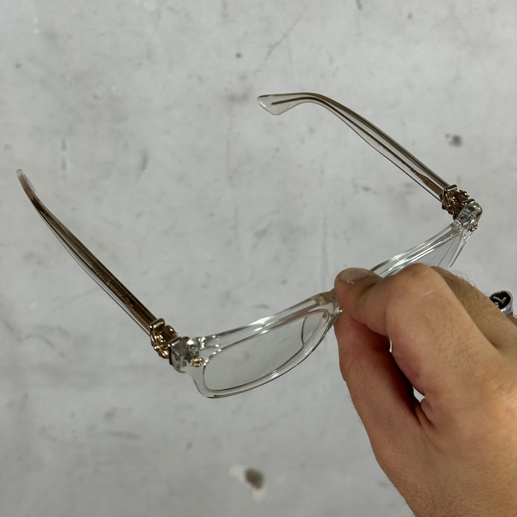 Chrome Hearts Clear Vagilante Glasses