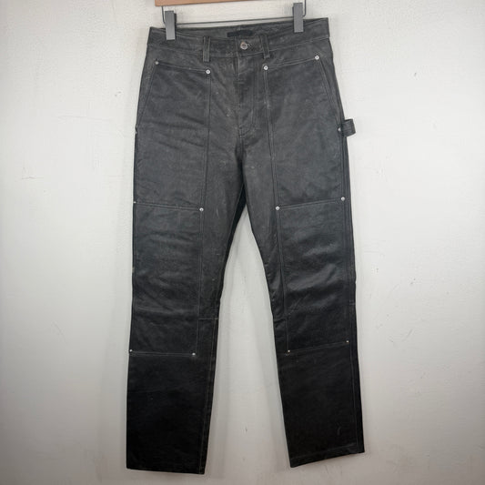 Helmut Lang Leather Double Knee Pants