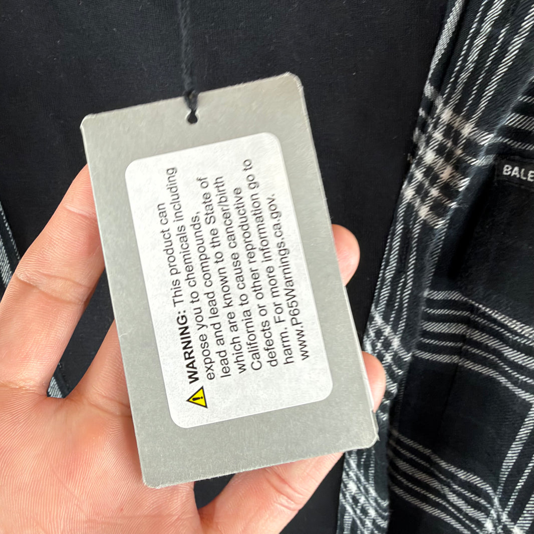 Balenciaga Trompe L'oell Flannel Shirt