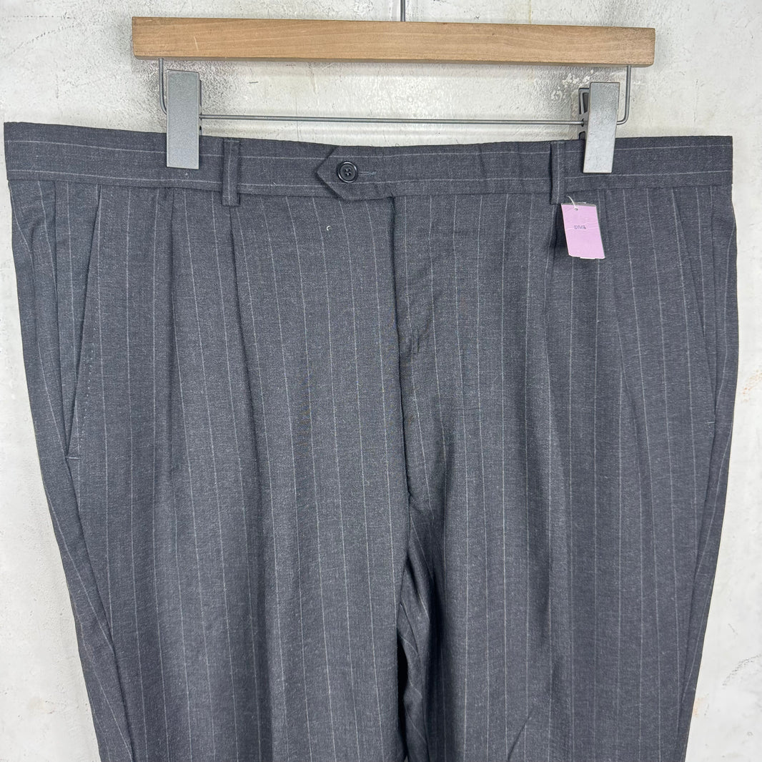 Valentino Grey Pinstripe Suit Set