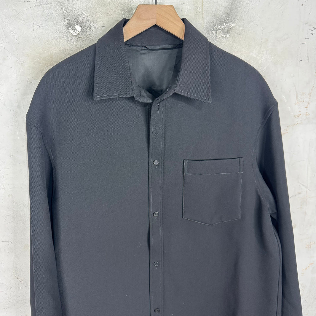Balenciaga Black Heavy Formal Overshirt