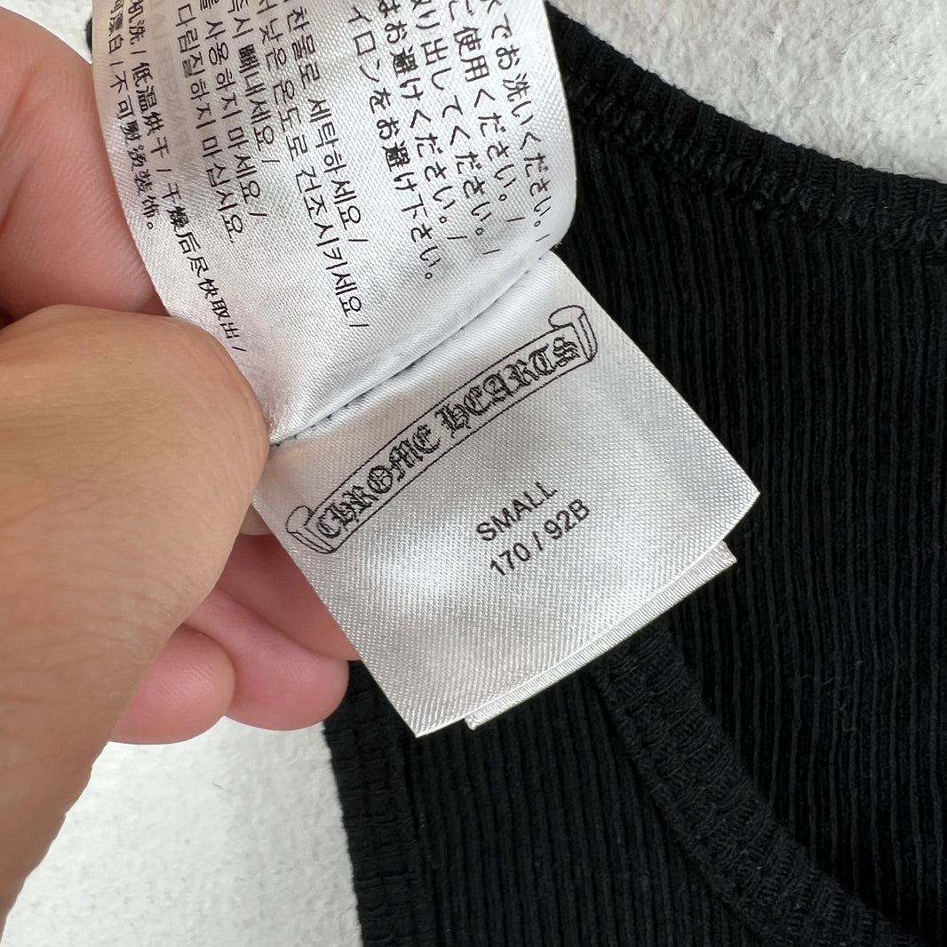 Chrome Hearts Blank Ribbed Tank Top