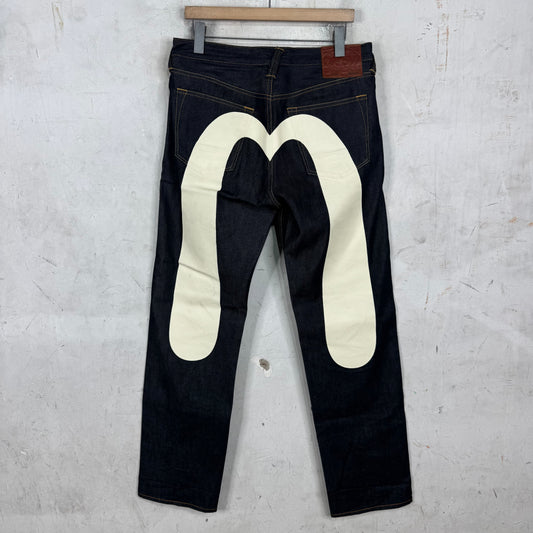 Evisu Selvedge Big White Logo Jeans