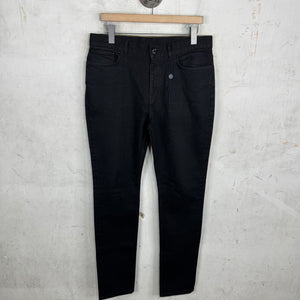Louis Vuitton Slim Straight Black Tonal Jeans