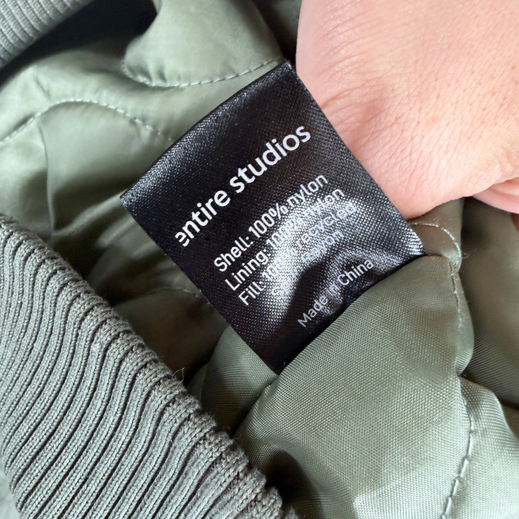 Entire Studios Green Bomber Jacket
