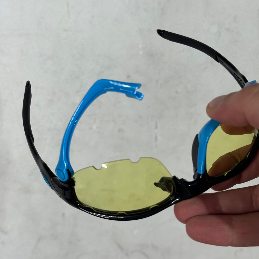 Oakley Black/Blue Split Jacket Sunglasses