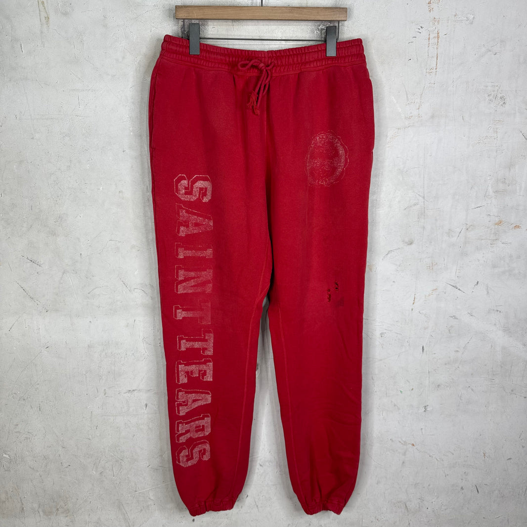 Saint Michael x Denim Tears Red Sweatpants