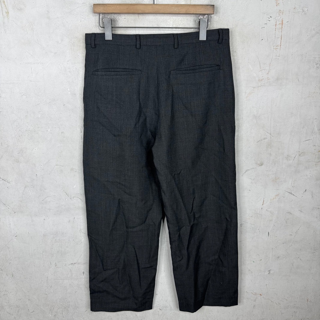 Acne Studios Wool Grey Wide Trousers
