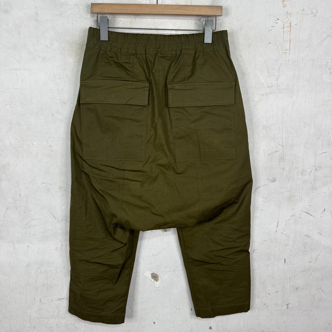 Rick Owens Sisyphus Dirty Green Capris