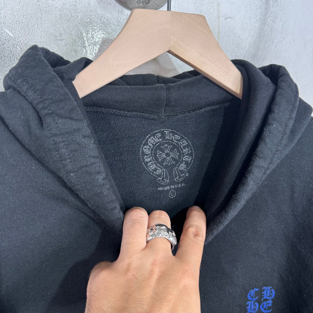 Chrome Hearts Blue Script Pullover Hoodie