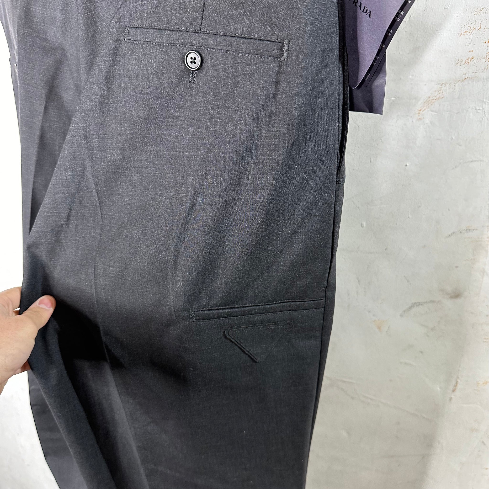 Prada Wide Wool Trousers