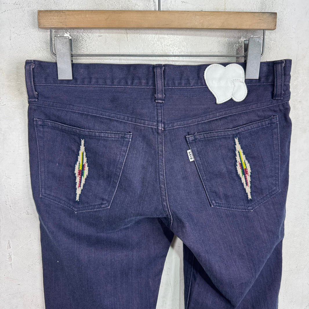 Number Nine Purple Aztec Jeans