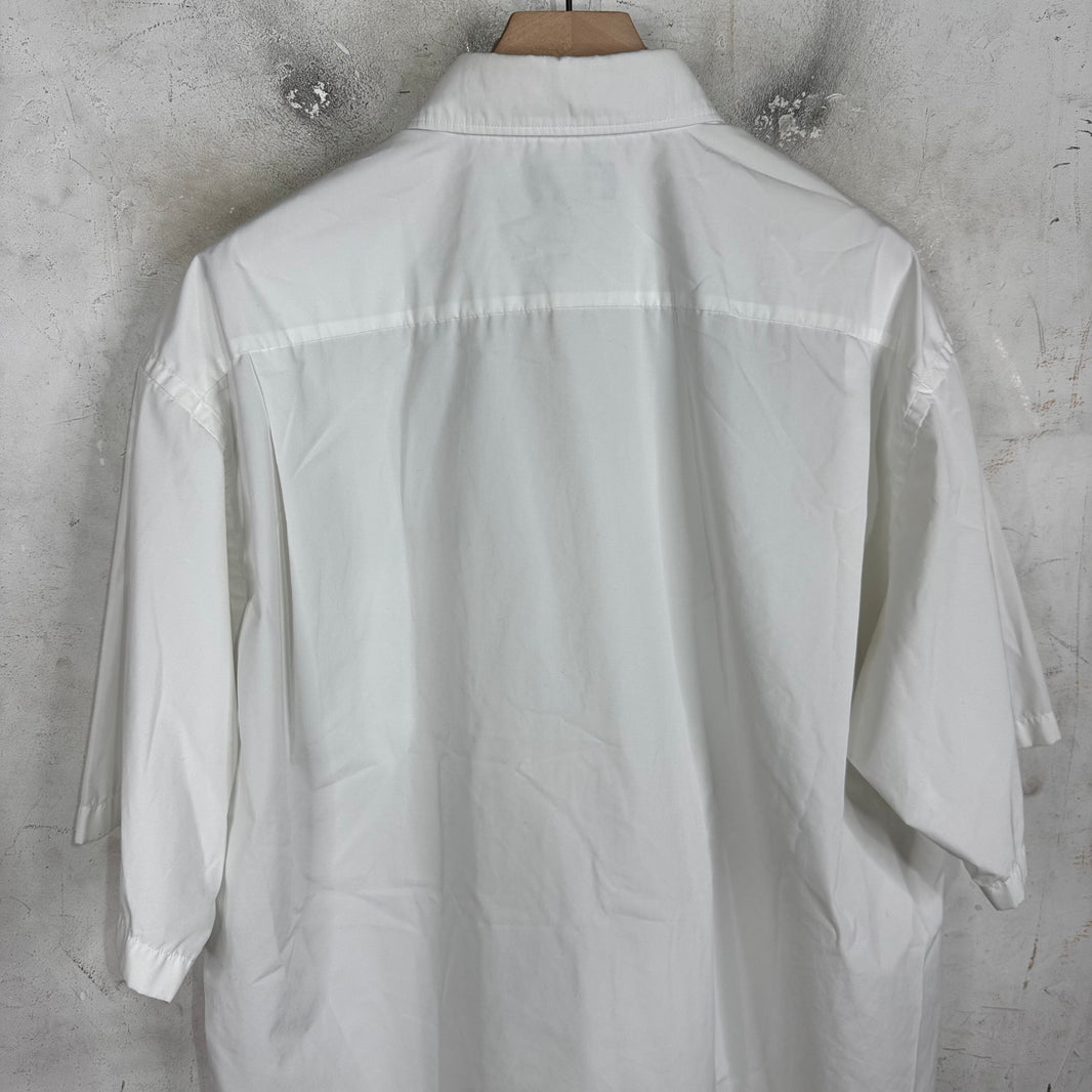 Balenciaga White BB S/S Buttoned Shirt