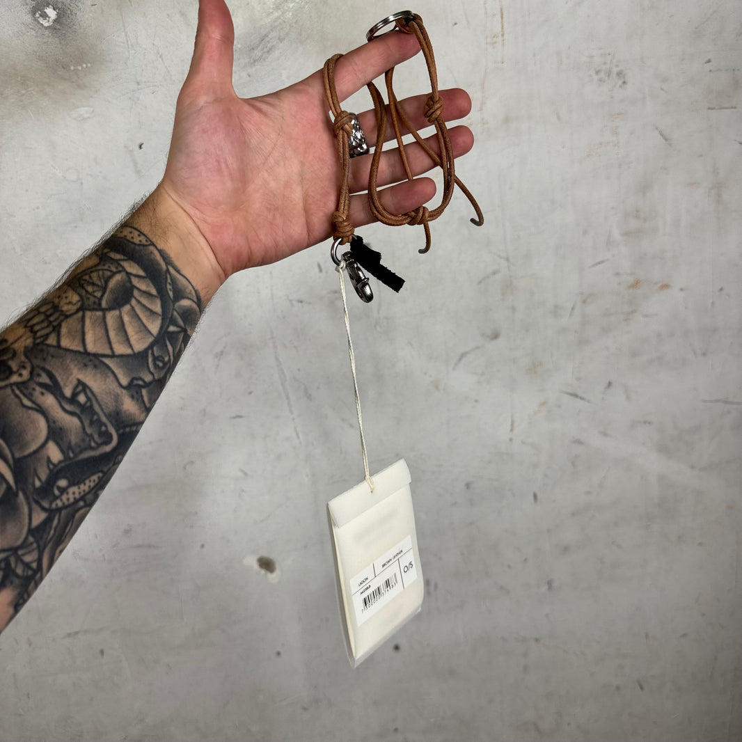 Our Legacy Brown Leather Ladon Keychain