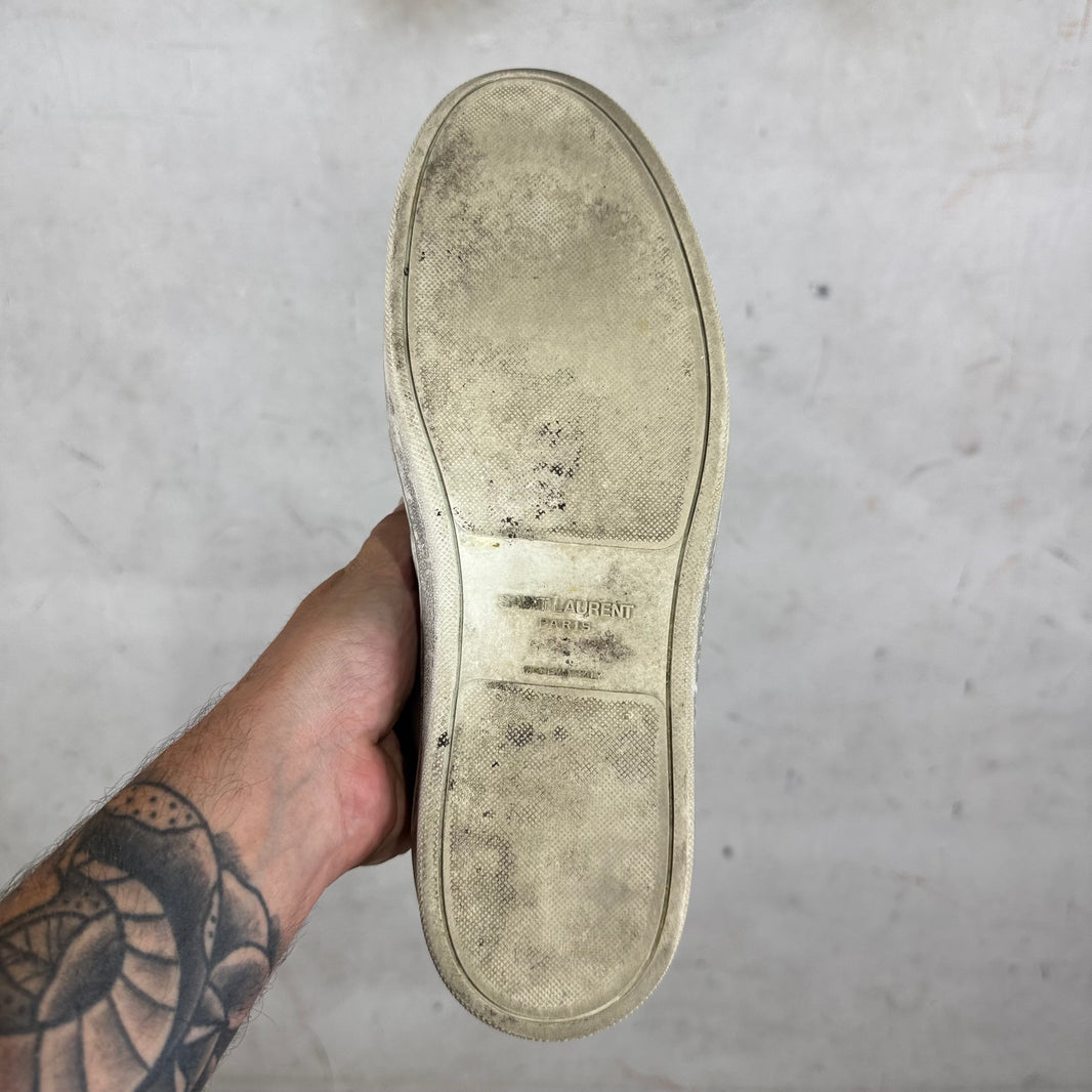 Saint Laurent Perforated Classic Low Sneakers