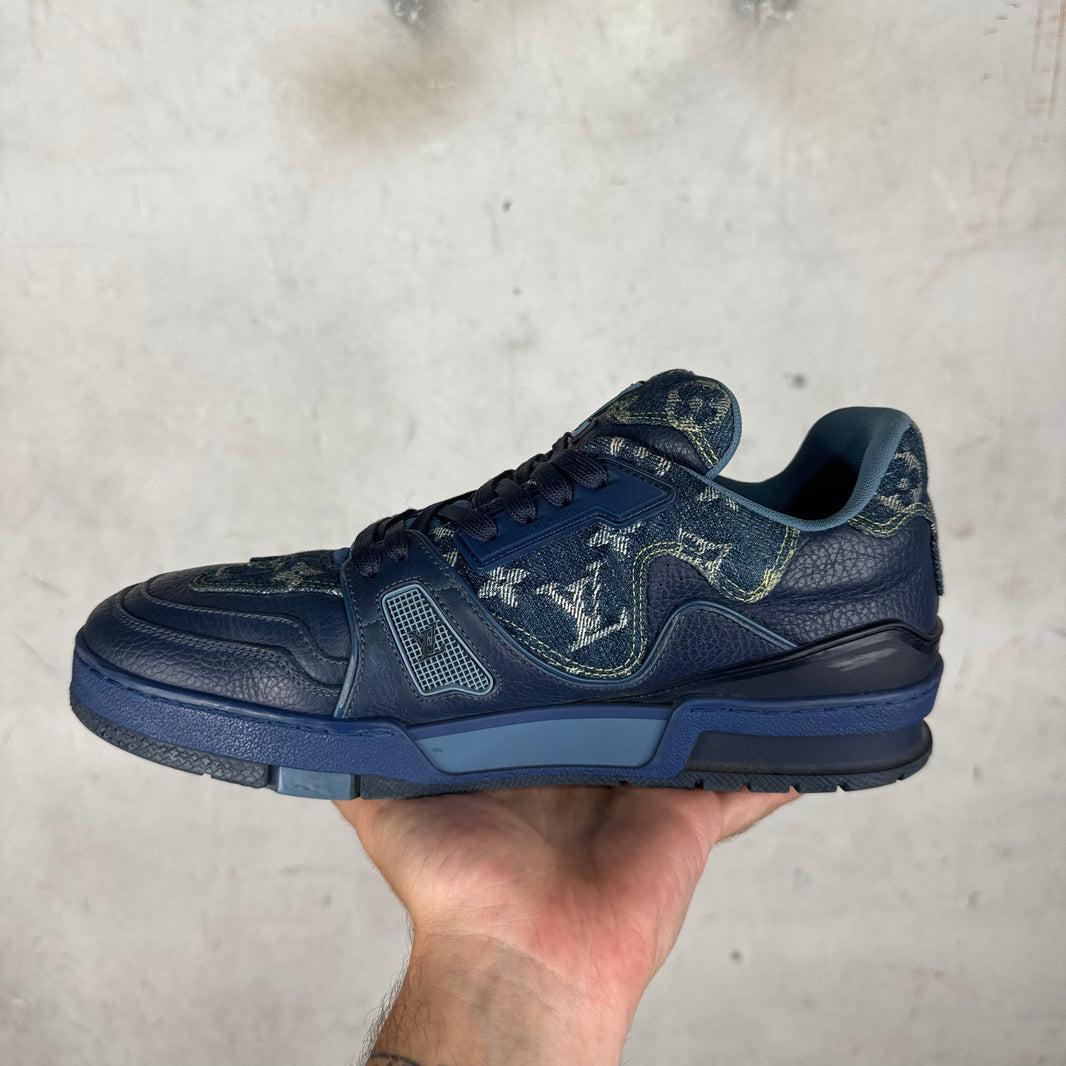 Louis Vuitton x Nigo Denim Monogram Trainers