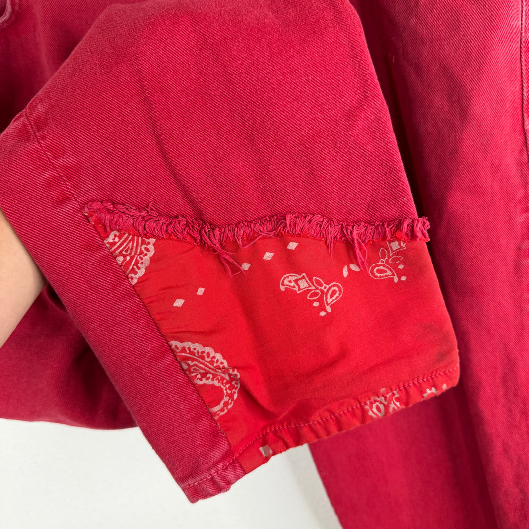 424 Red Bandana Hybrid Jeans