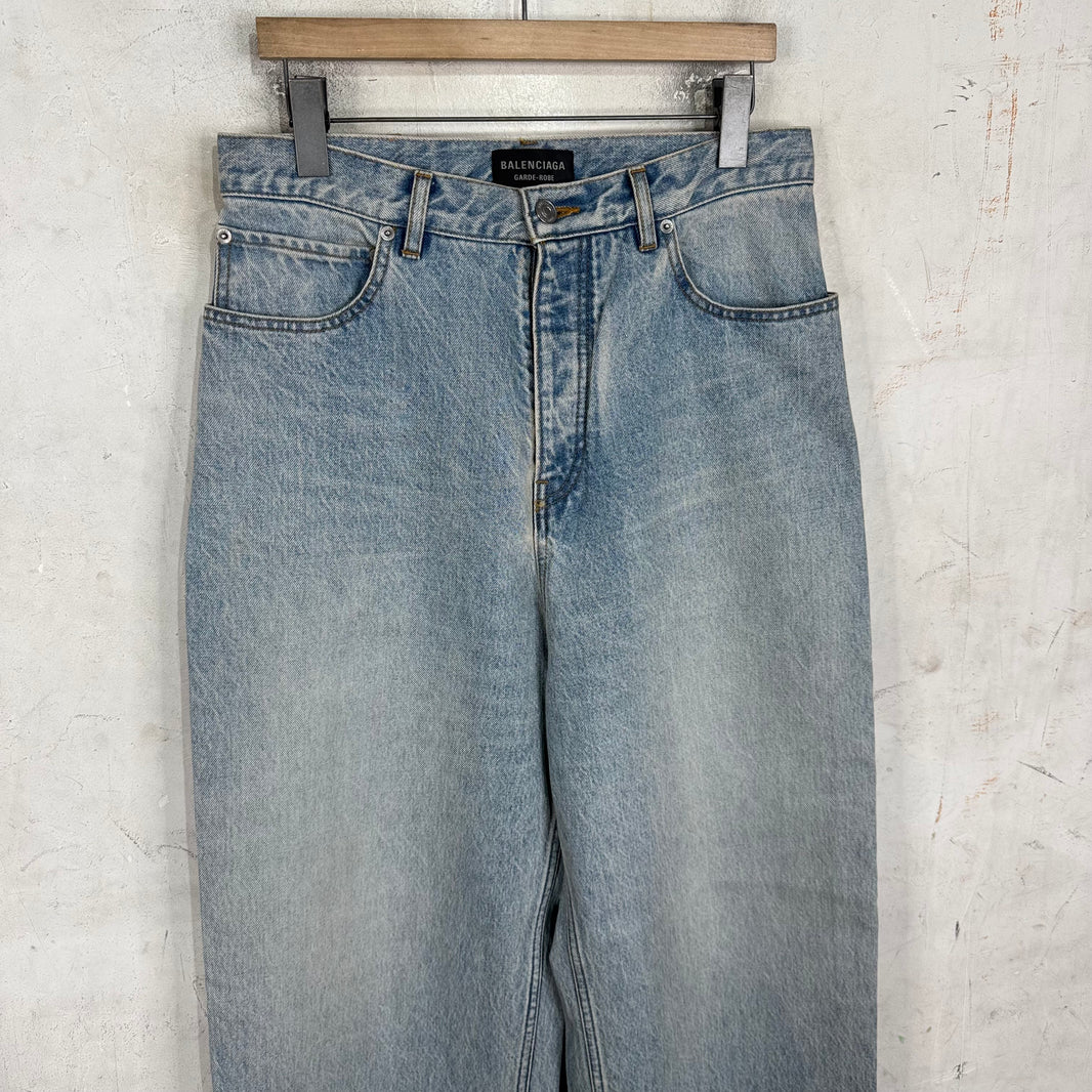 Balenciaga Garde Robe Lightwash Baggy Jeans