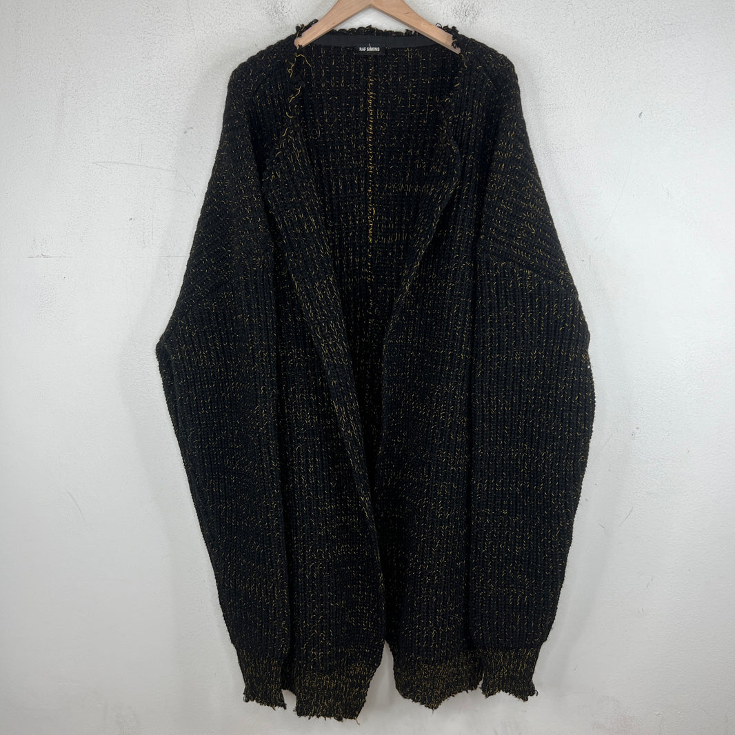 Raf Simons Oversized Distressed Cardigan