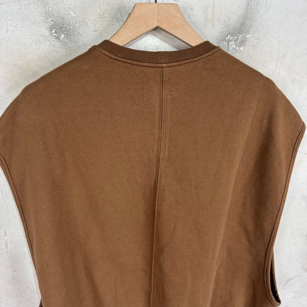 DRKSHDW Brown Sleeveless Vest