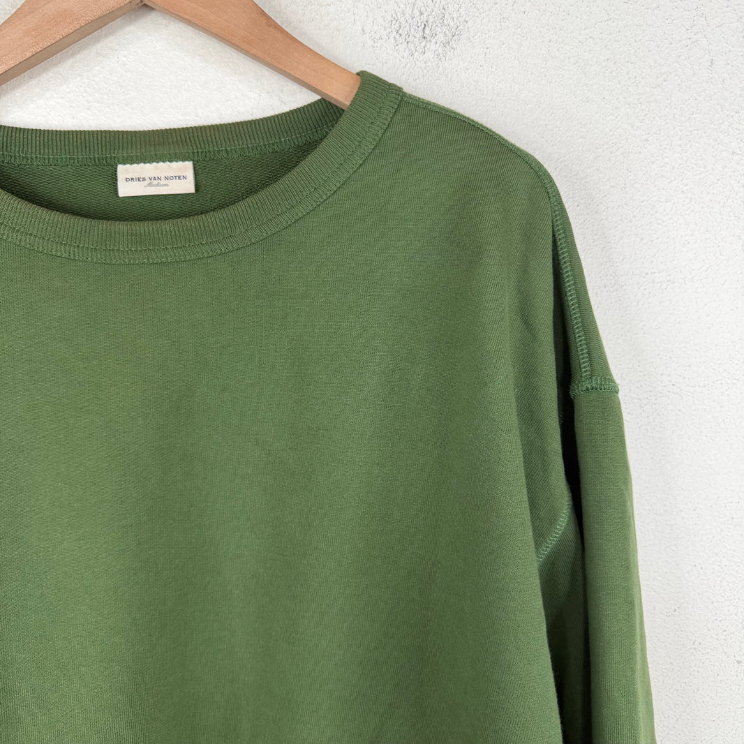 Dries Van Noten Plain Green Crewneck