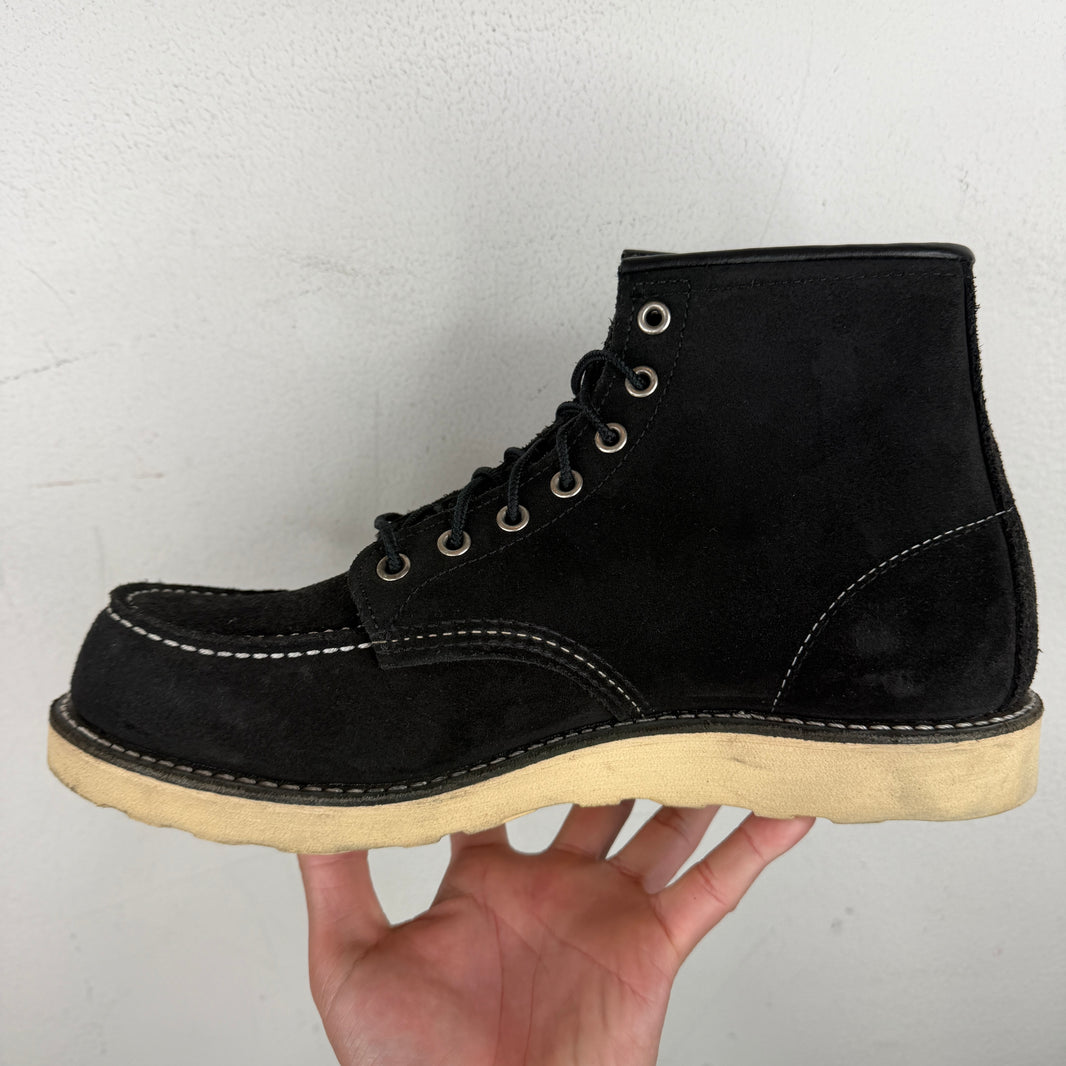 Redwing Black Suede Moc Lace Boot