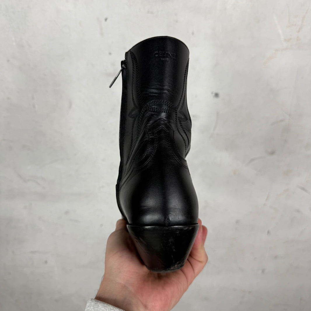Celine Steel Tipped Western Boots