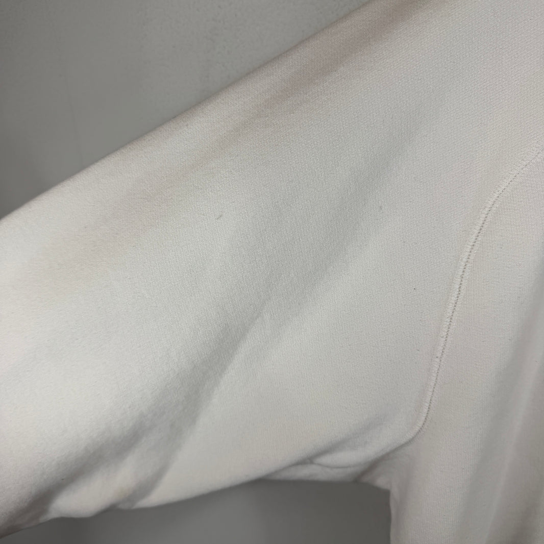 Dior Sacai White Zip Detail Crewneck
