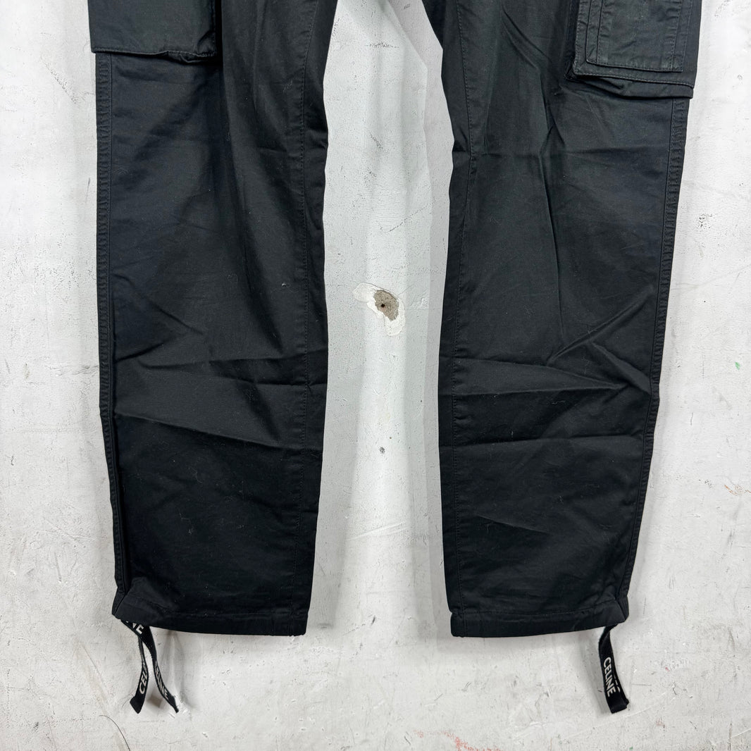 Celine Logo Drawstring Cargo Pants