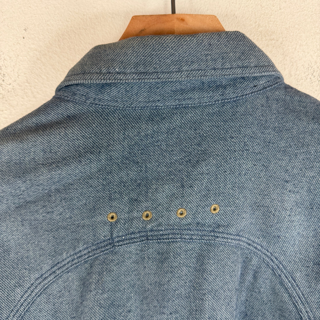 RRL Eye Button Up Blue Shirt