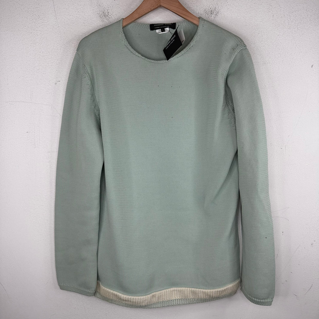 CDG Homme Deux Distressed Knit Sweater