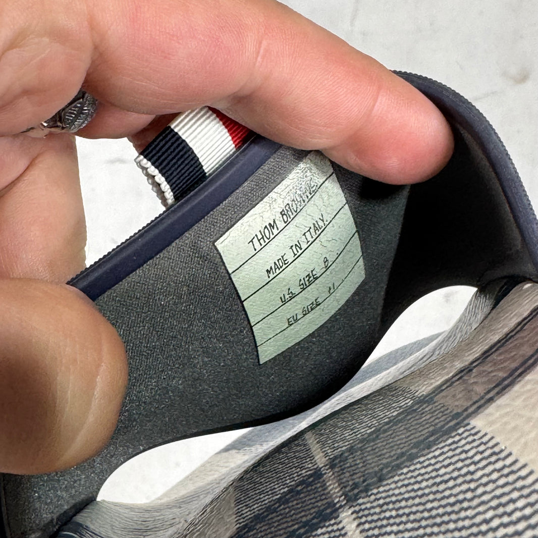 Thom Browne Plaid Slides
