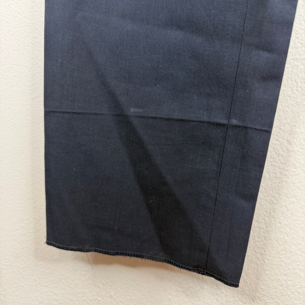 Dries Van Noten Pleated Navy Trousers