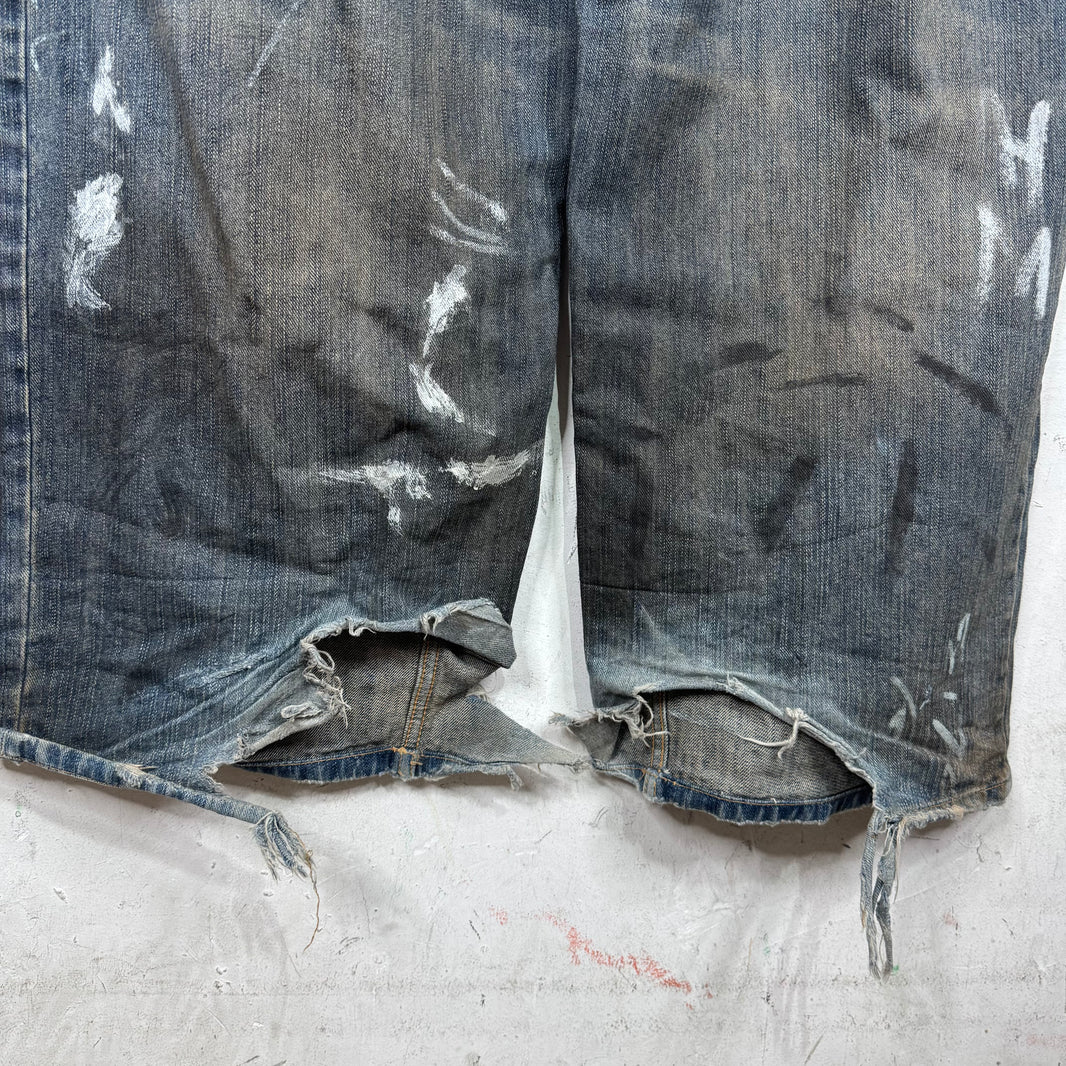 Balenciaga Graffiti Baggy Jeans