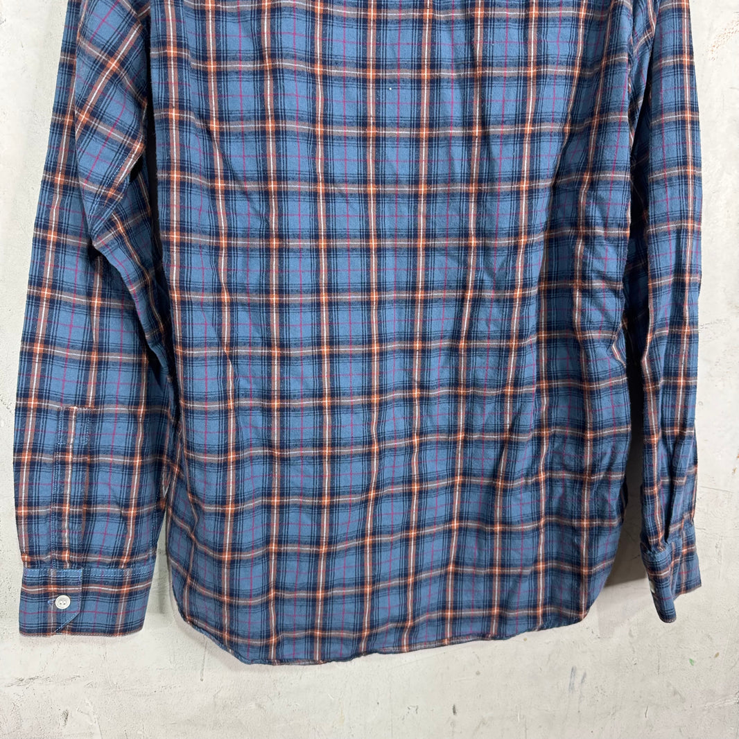 Saint Laurent Blue Plaid Flannel