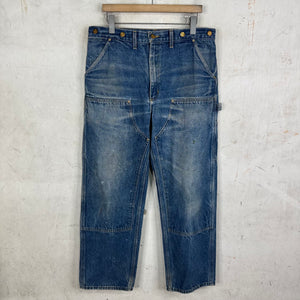 Vintage Carhartt Faded Denim Double Knees