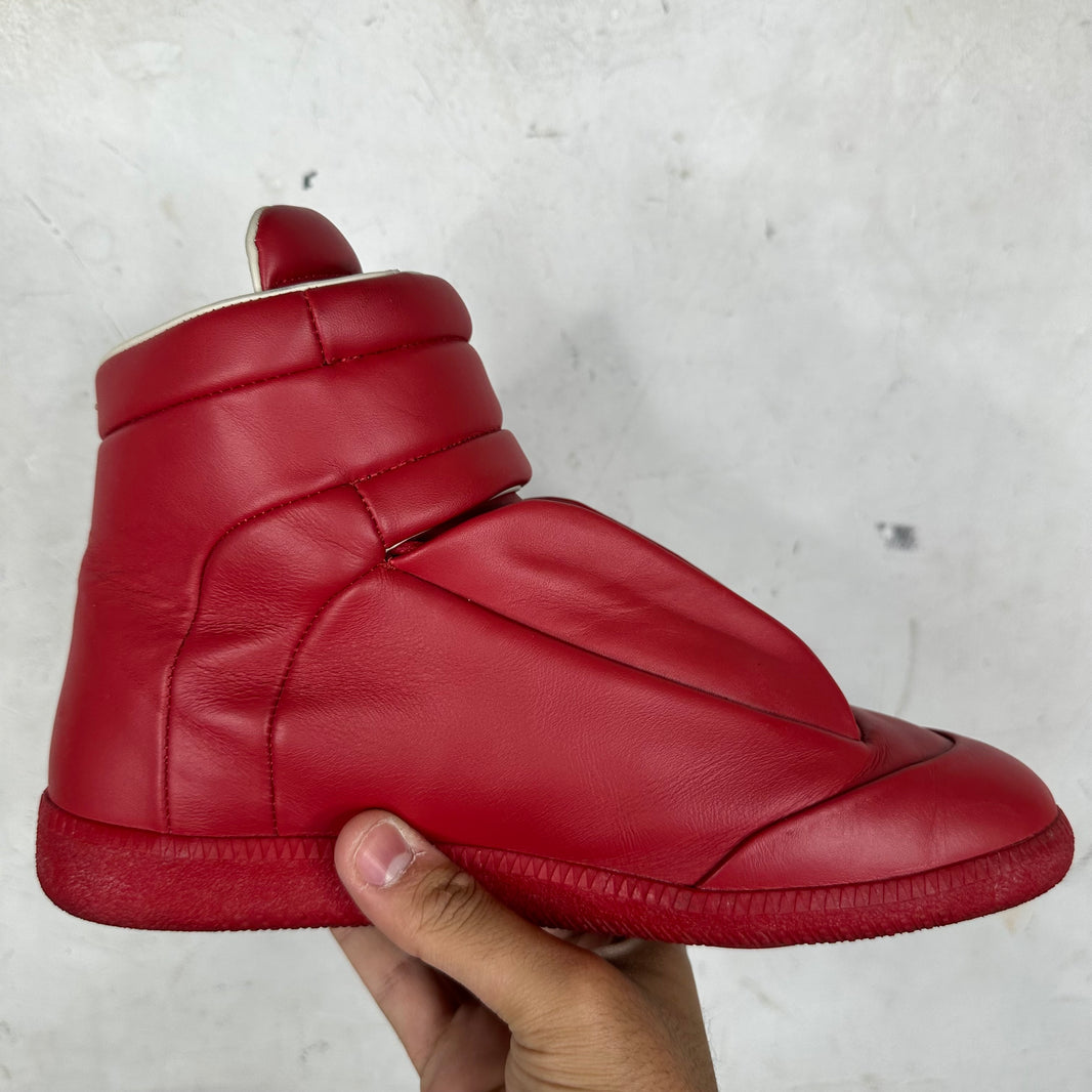 Margiela Red Leather Future Highs