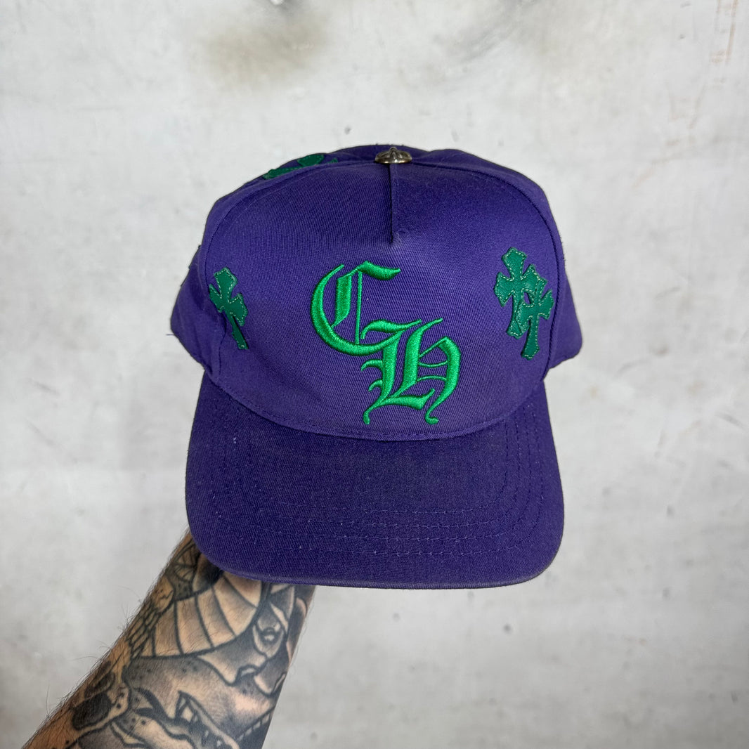 Chrome Hearts Purple CH Baseball Patch Hat