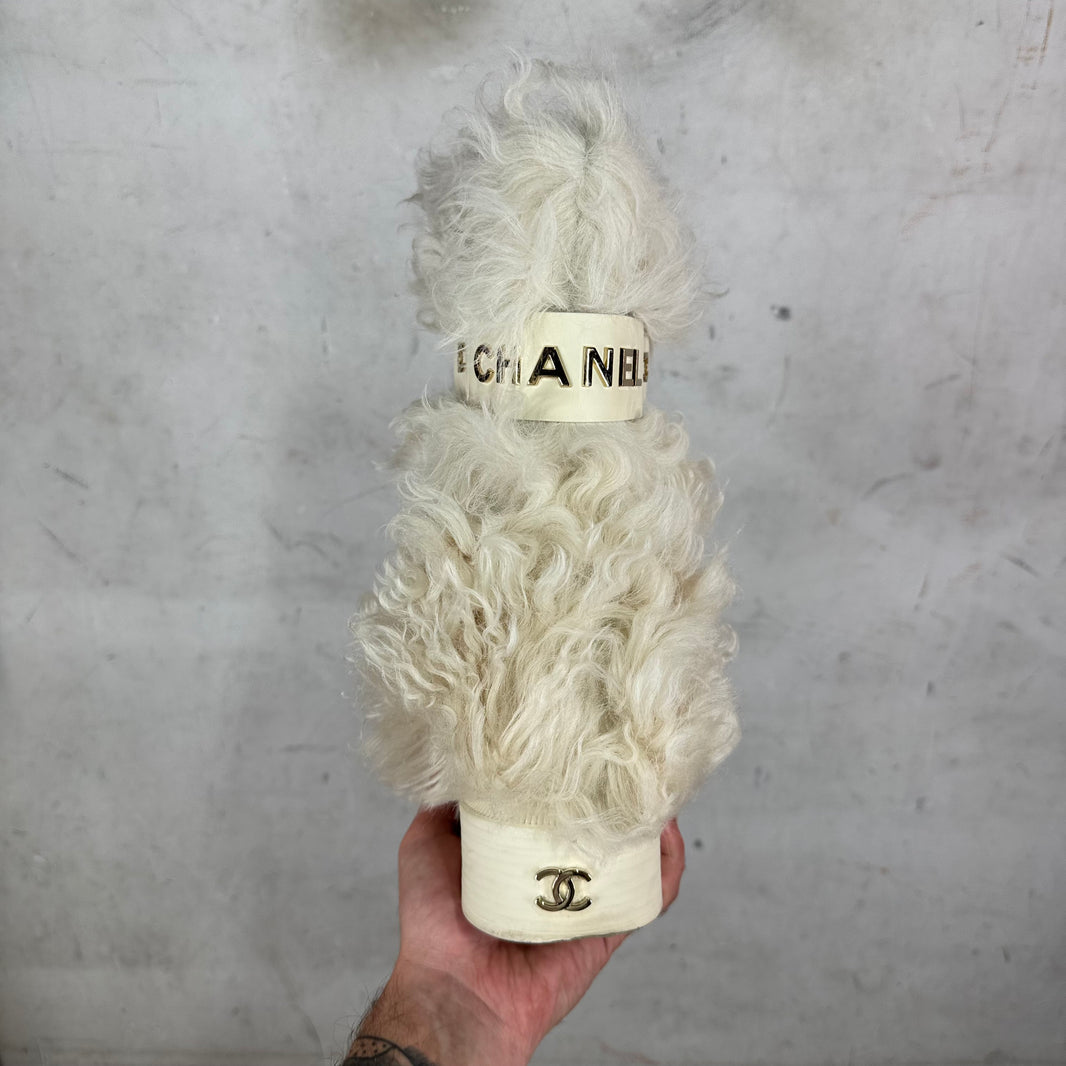 Chanel Shearling Strap Boots