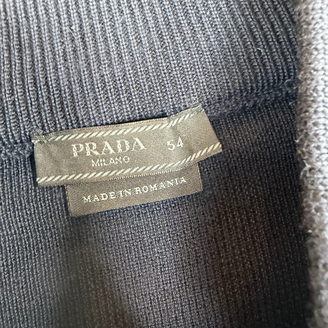 Prada Split Nylon/Wool Light Bomber Jacket