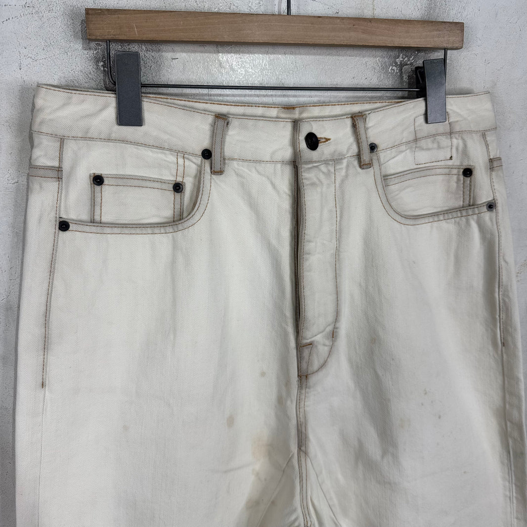 DRKSHDW White Collapse Cut Jeans