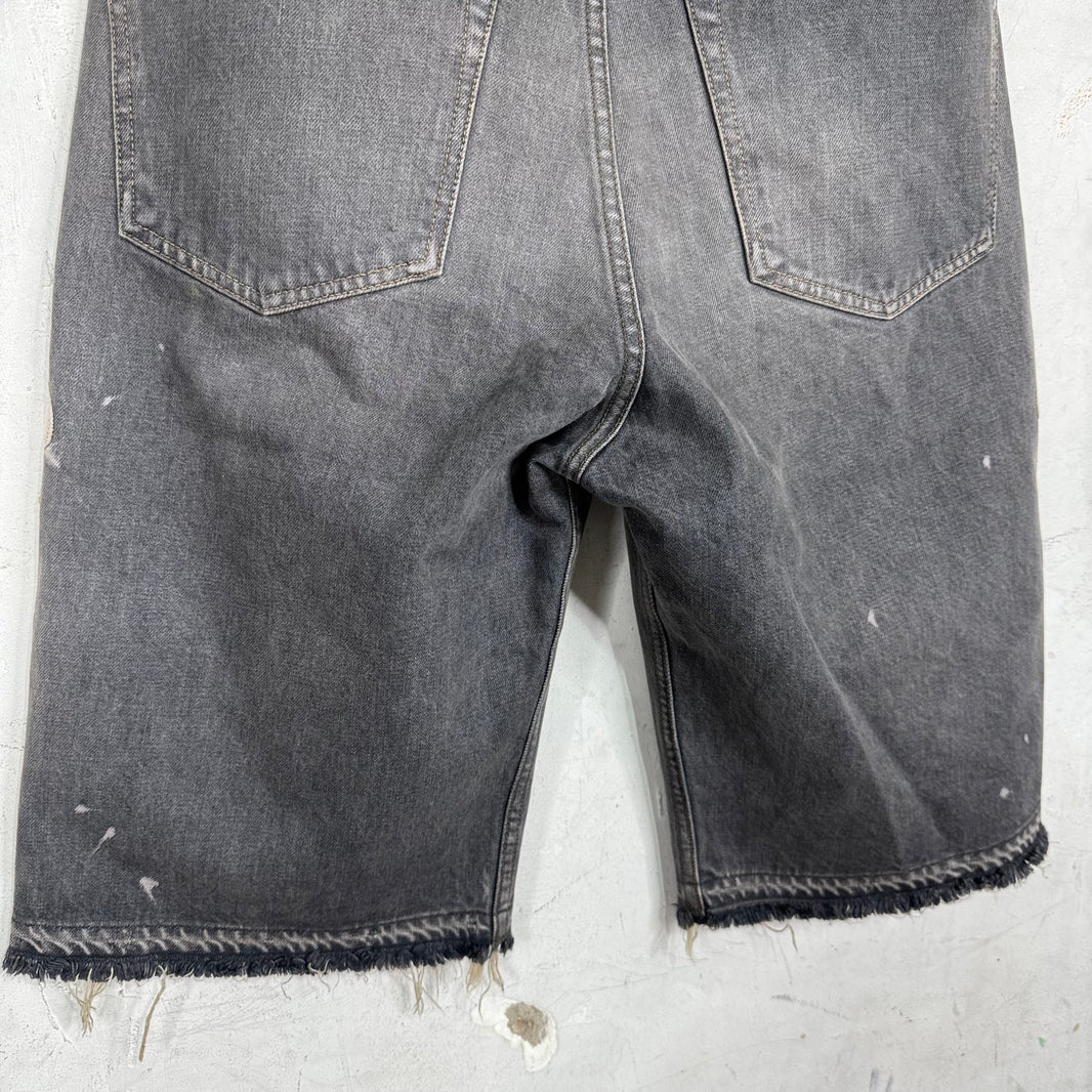 Kapital Grey Denim Bones Shorts