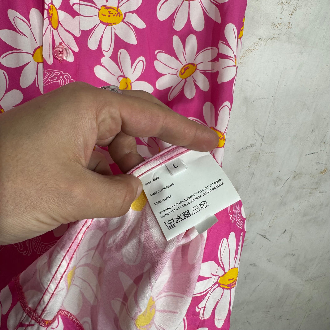 ERL Pink Daisy Rayon Shirt