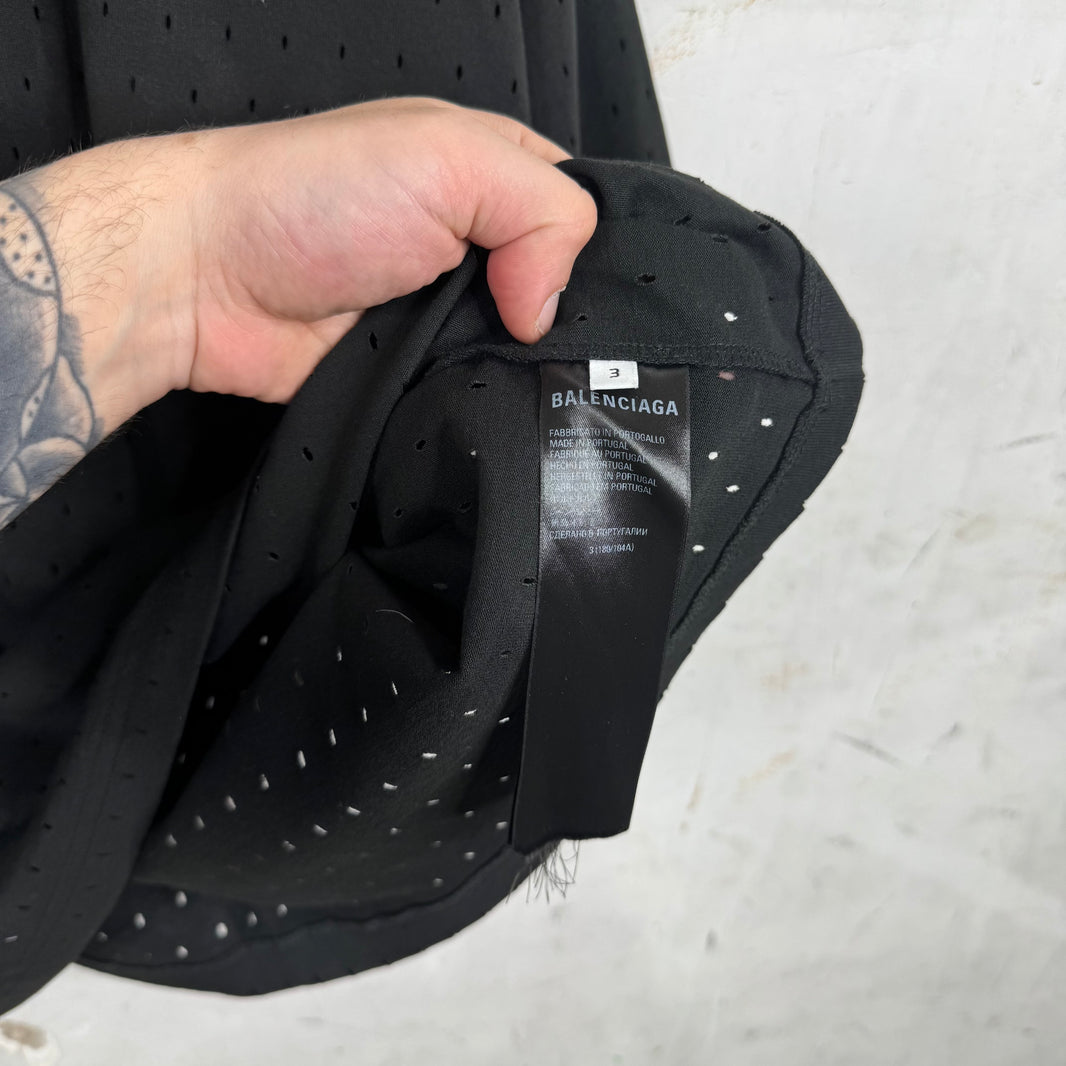 Balenciaga Mesh Hemmed T-Shirt