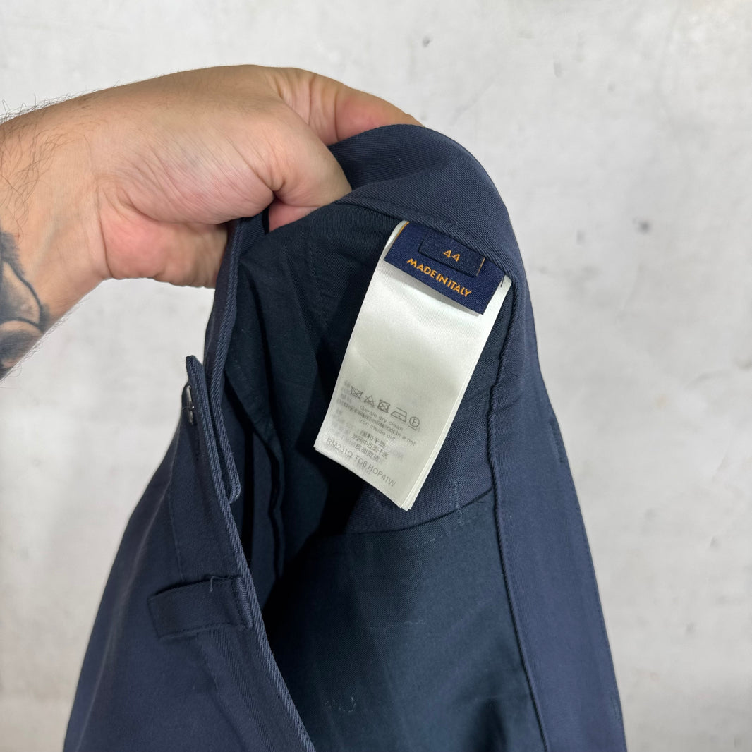 Louis Vuitton Navy Loose Pin Cargo Pants