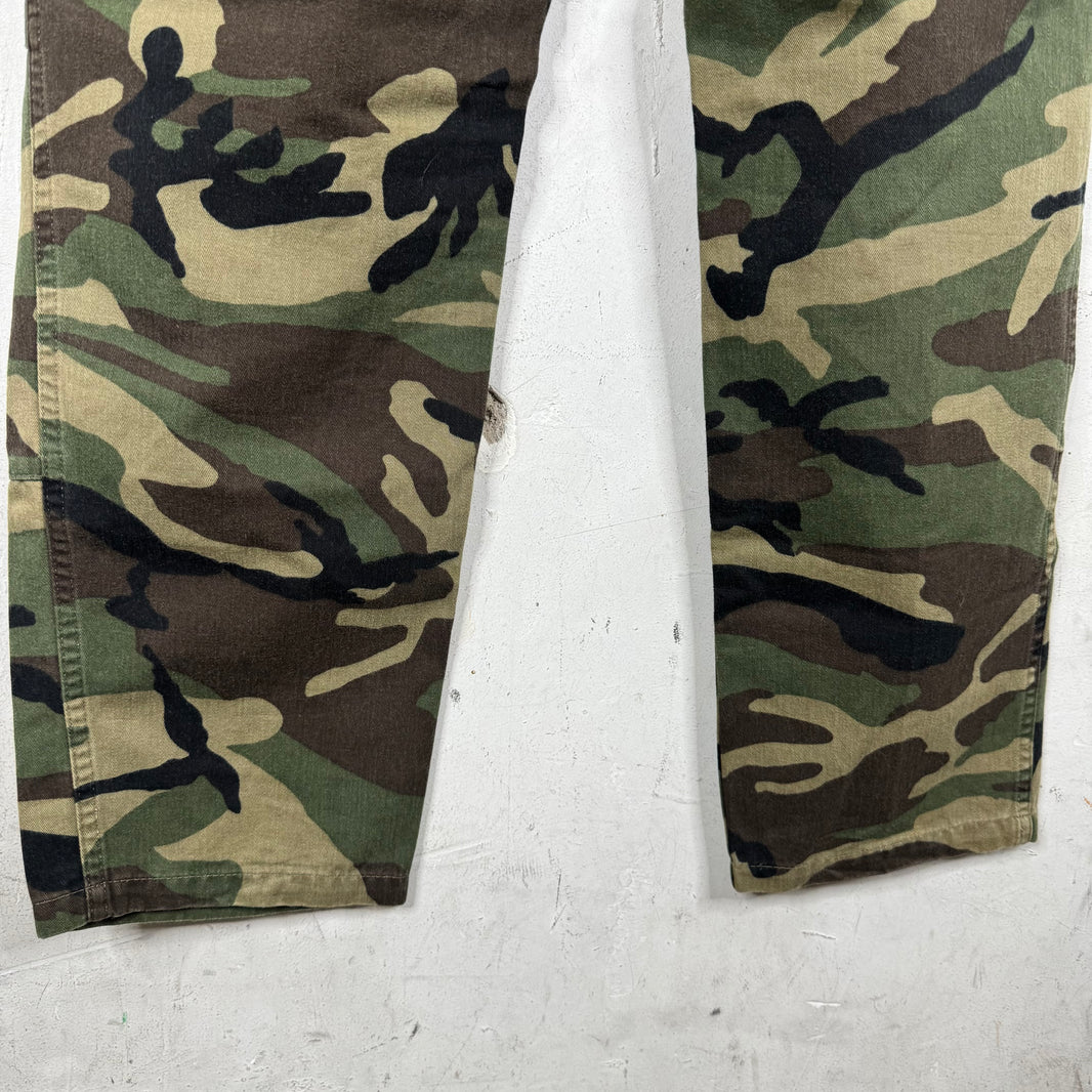 Balenciaga Slim Green Camo Cargo Pants
