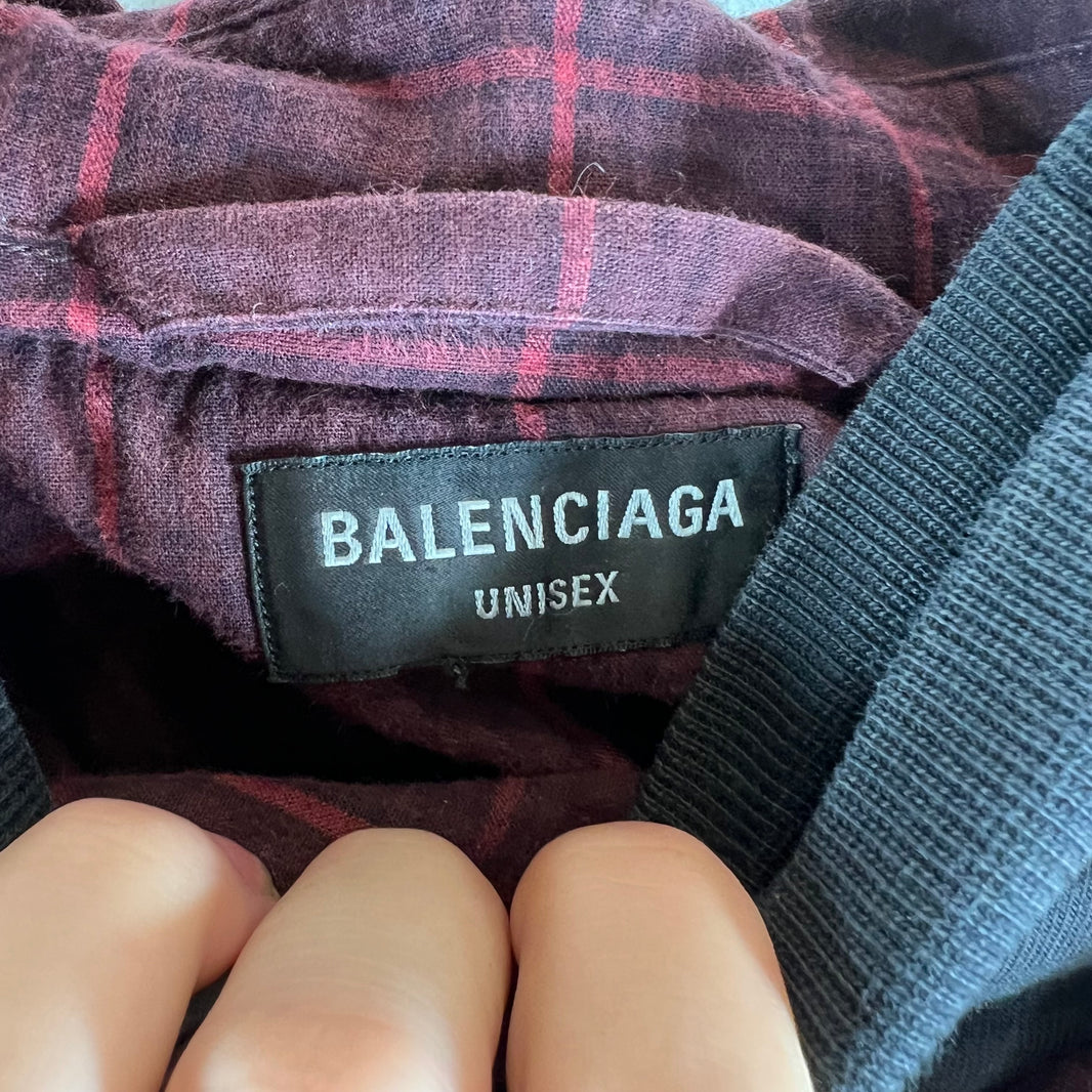 Balenciaga Bleached Unity Sports Icon Layered Hoodie