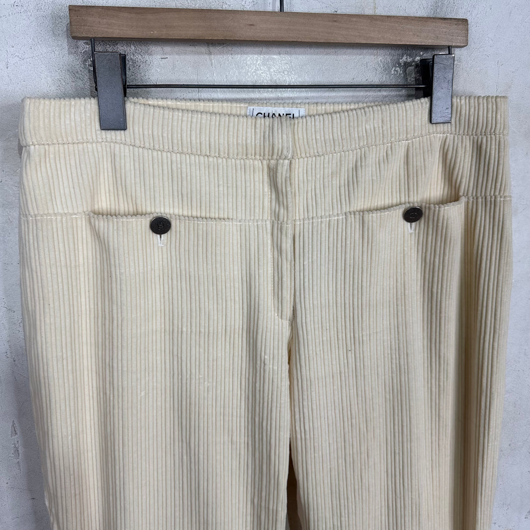 Chanel Bondage Corduroy Pants