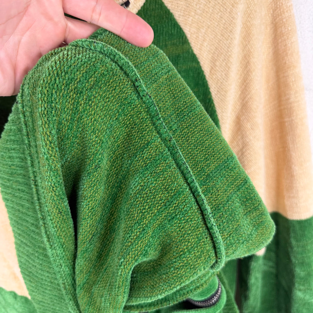 Marni Green Chenille Velvet Cardigan